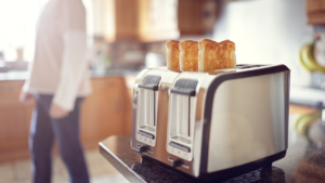 A perfectly toastul slice of bread with a golden-brown crust.